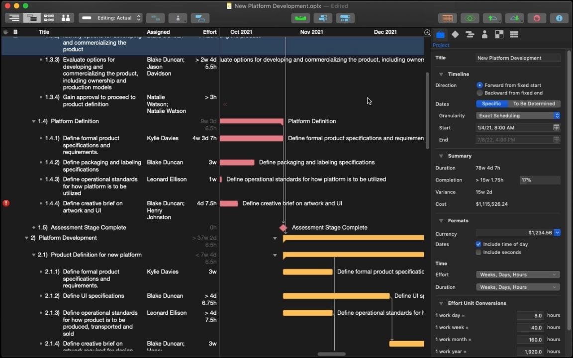 Project Management Software For Professionals - OmniPlan - The Omni Group